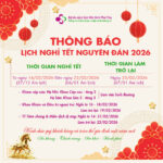 Thông báo Lịch nghỉ Tết Nguyên đán Bính Ngọ 2026