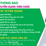 Thông báo: Dự kiến kế hoạch tuyển dụng viên chức hưởng lương từ nguồn thu sự nghiệp